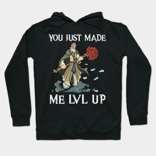 Roleplaying RPG Valentines Day Romantic Level Up Wizard Gift Hoodie